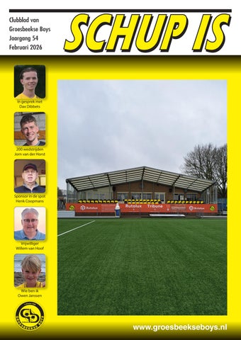 Clubblad Schup Is Groesbeekse Boys nr. 1-2026 