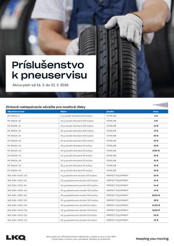 Príslušenstvo k pneuservisu 11t 2026