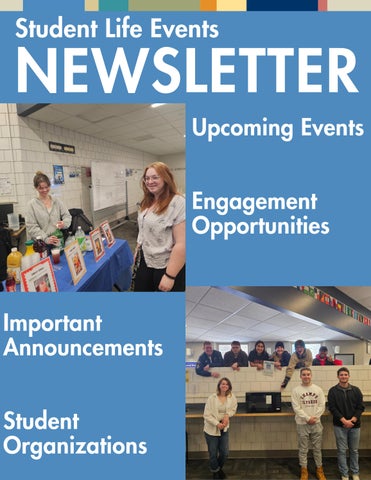 Student Life Events Newsletter 3.16.26