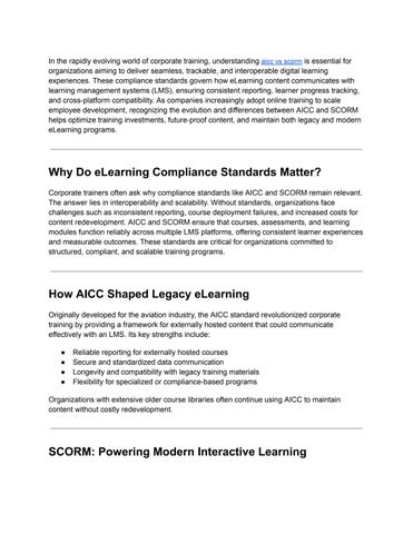 AICC vs SCORM_ The Evolution of eLearning Compliance Standards by ...