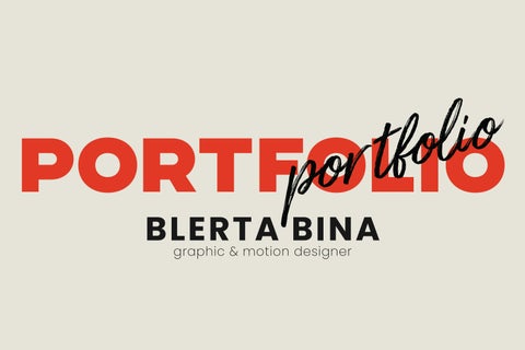 Blerta Bina PORTFOLIO
