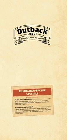 20260317 Outback Lodge Speisekarte