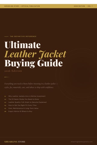 Ultimate Leather Jacket Buying Guide 2026 - Shearling Store