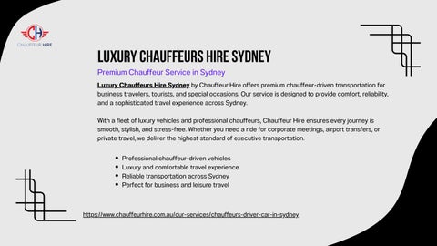 Luxury Chauffeurs Hire Sydney | Premium Chauffeur Service – Chauffeur Hire
