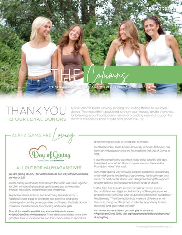 The Columns • Spring 2025