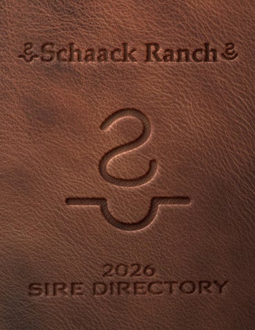 Schaack Angus Ranches Sire Directory 2026