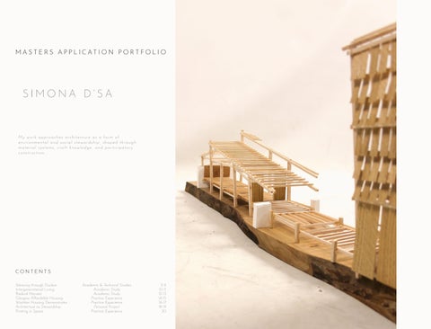 UCL Masters Application Portfolio