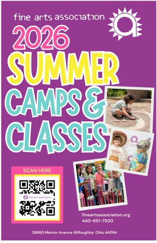 Summer 2026 Camp and Class Catalog