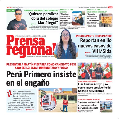 La Prensa Regional – Miércoles 18 de marzo de 2026