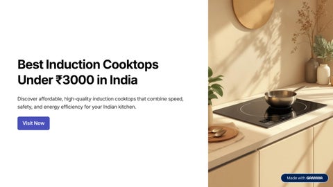  Best Induction Cooktops Under 3000 in India