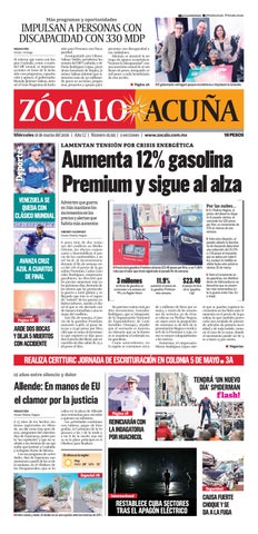 Acuña 18 de marzo de 2026