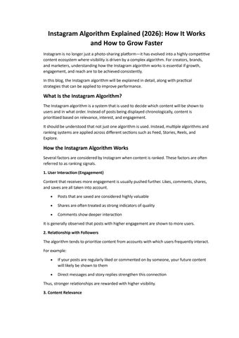 Instagram Algorithm Explained