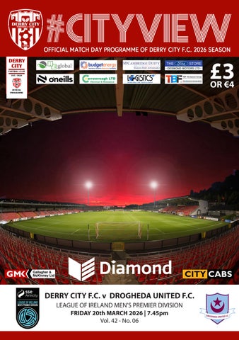 CityView Vol-42 No-06 - Derry City vs Drogheda United - Friday 20th March
