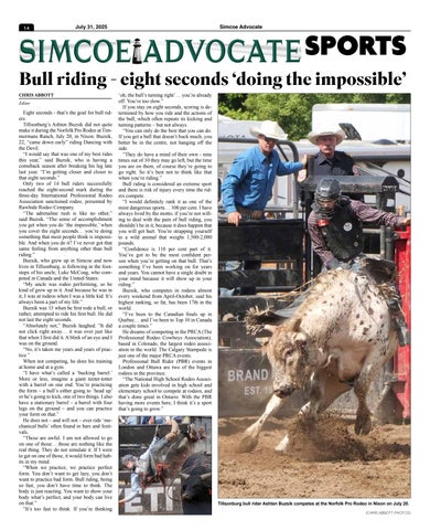 PC38 - Best Sports Section - 1st place - Simcoe Advocate