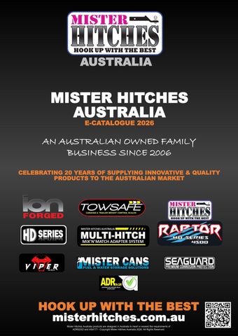MISTER HITCHES 2026 CATALOGUE