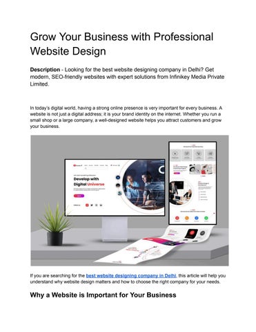 Grow Your Business with Professional Website Design
