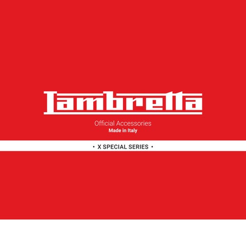 Lambretta Official Accessories : X-series | Benelux