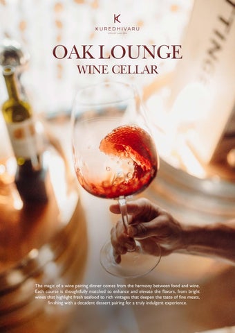 EN | OAK Lounge | Wine Pairing Dinners