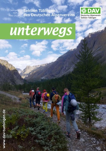 DAV Tübingen – unterwegs – Heft 1 2026