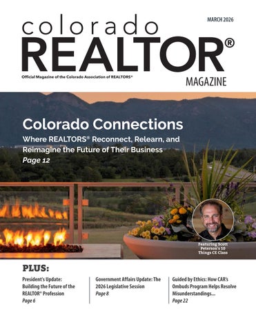 Colorado REALTOR Magazine March 2026