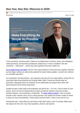 New Year, New Site; Welcome to 2026!