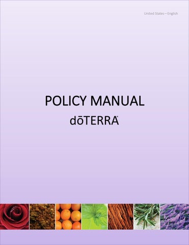 doTERRA Policy Manual 3-17-2026