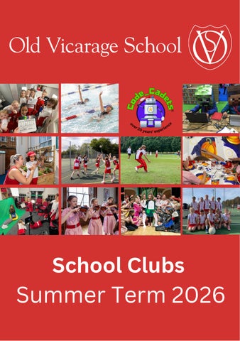 Summer Clubs brochure 2026