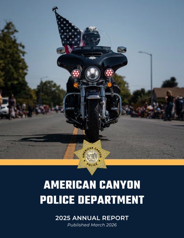 2025 American Canyon Police Department Annual Report 