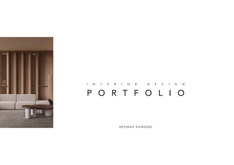 Interior design portfolio