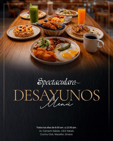 Menu Desayuno & Comida