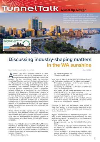 Discussing industry-shaping matters in the WA sunshine