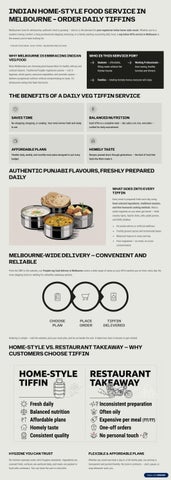 Indian Home-Style Vegetarian Food Service in Melbourne – Daily Fresh Tiffins by Shaan-A-Punjab