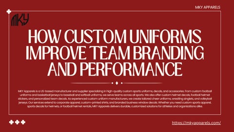 How Custom Uniforms Improve Team Branding and Performance