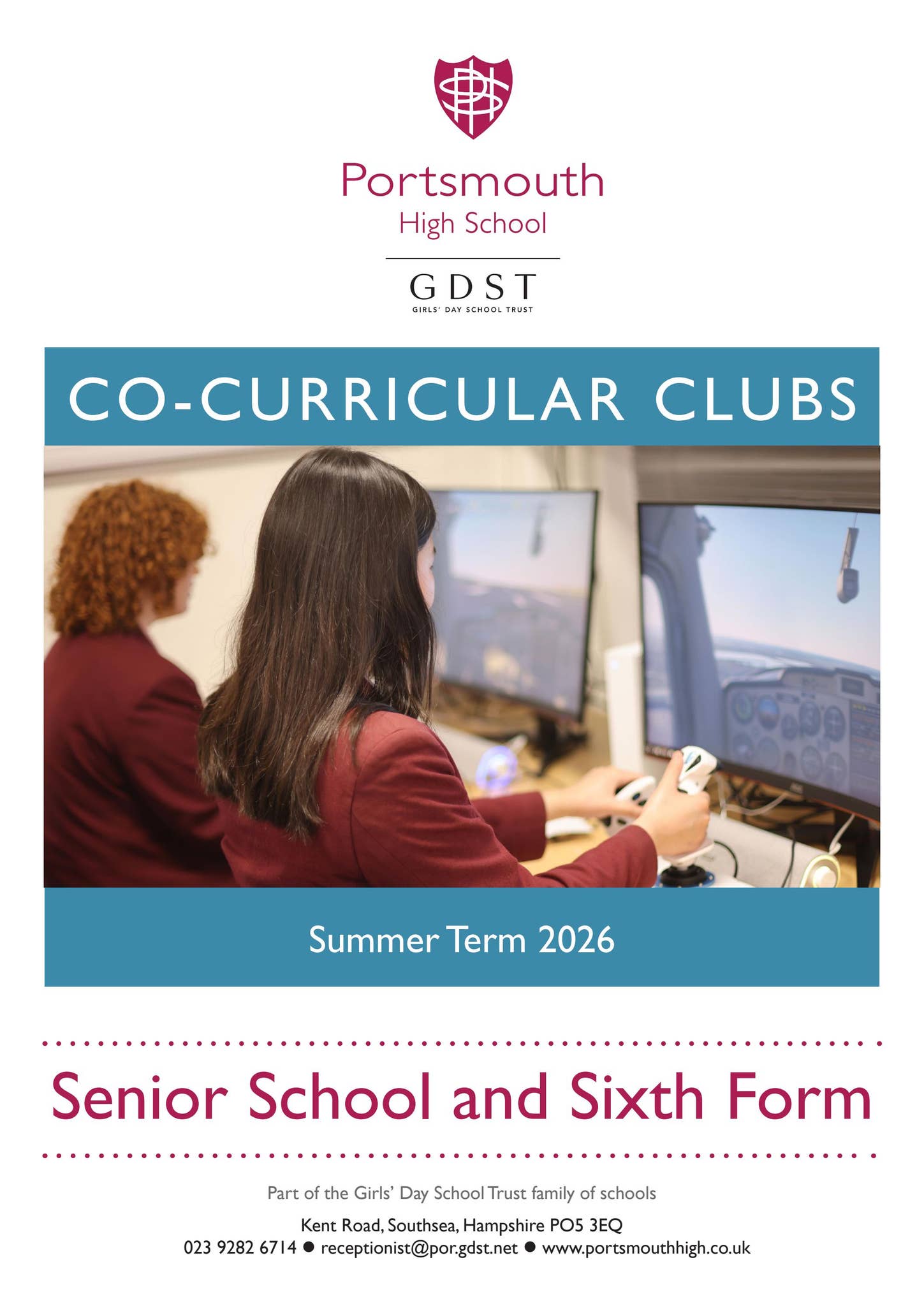 Senior School Co-curricular Clubs Summer Term 2026 by PortsmouthHighUK ...