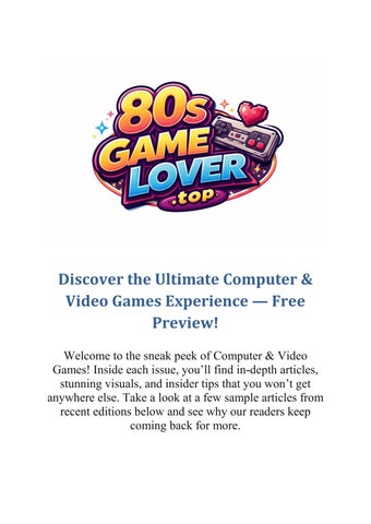 Computer & Video Games Magazine 270+ editions 