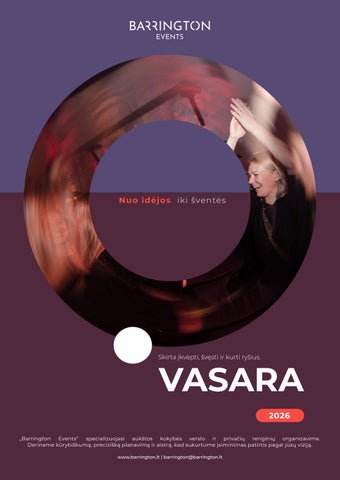 Barrington vasaros renginių pasiūlymas