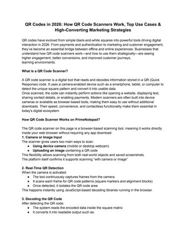 QR Codes in 2026- How QR Code Scanners Work, Top Use Cases & High-Converting Marketing Strategies