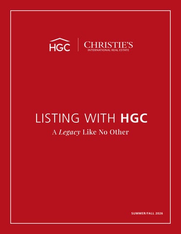 Listing with HGC Summer Fall 2026