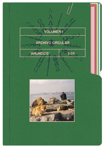 Volumen 1, No. de primavera: Anuncios