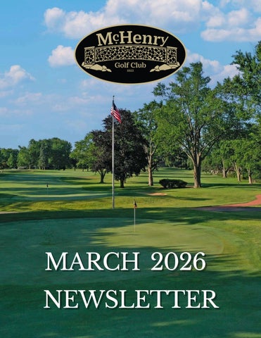 McHenry Golf Club March 2026 Newsletter
