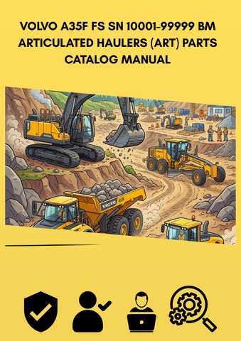 VOLVO A35F FS SN 10001-99999 BM ARTICULATED HAULERS (ART) PARTS CATALOG MANUAL