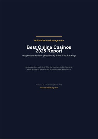 Best Online Casinos 2025 - Independent Review Report