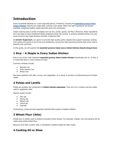 Horeca Grocery Supplier India