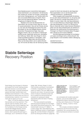 DETAIL 4.2026 - Gesundheitsbauten / Healthcare Buildings 第 3 页