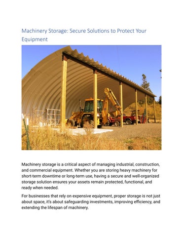 machinerystorage Publisher Publications - Issuu