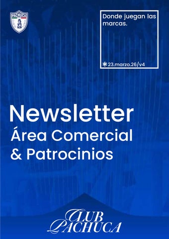 Newsletter Área Comercial / Pachuca / 23.03