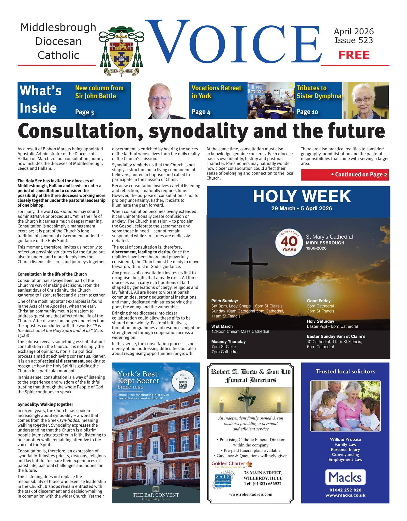 Middlesbrough Voice April 2026 by CathCom - Issuu