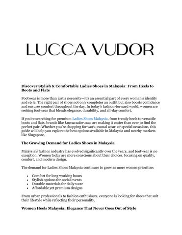 Ladies Shoes Malaysia