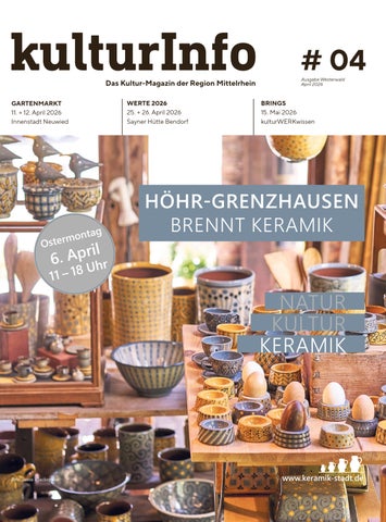 KulturInfo April 2026 Ausgabe Westerwald