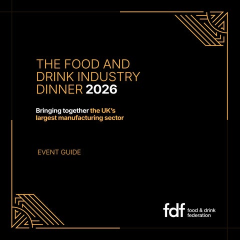 FDF Industry Dinner Event Guide 2026